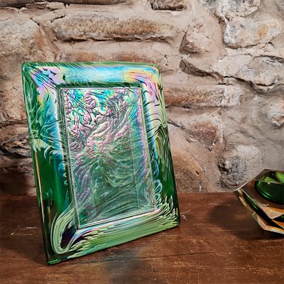 Photo Frame in Heavy Hand-Worked Artistic Murano Glass, Italy, 1980s-YHS-2031546