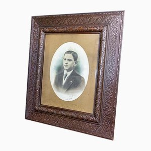 Photo of a Boy in Large Decorative Frame, 1920s-IA-736561