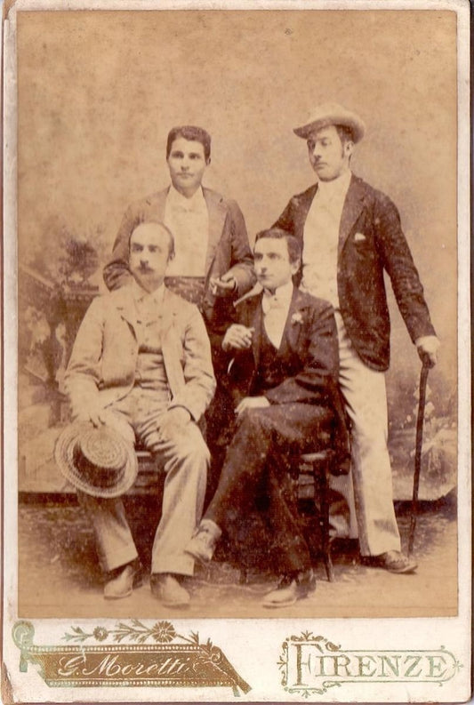 Photo portrait of Gentlemen - Florence 1896 1896