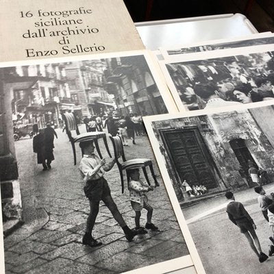 Photographs and Folder Set by Enzo Sellerio for Tipografia Torinese Editrice, 1960s-BVG-552509