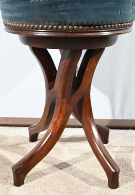 Piano Stool in Tinted Beech, 1900s-RVK-1751735