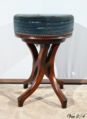 Piano Stool in Tinted Beech, 1900s-RVK-1751735