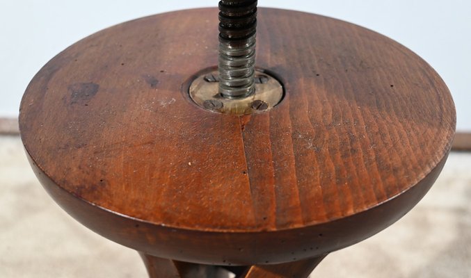 Piano Stool in Tinted Beech, 1900s-RVK-1751735