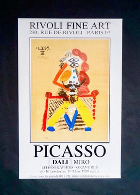 Picasso, Dali, Miro Exhibition Poster, 1989-NRC-1720425