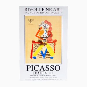 Picasso, Dali, Miro Exhibition Poster, 1989-NRC-1720425