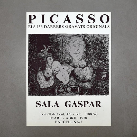 Picasso Poster of the Exhibition Gaspar Room, 1978