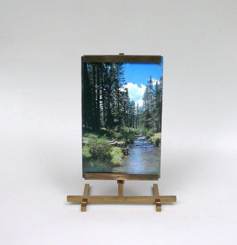 Picture Frame Easel in Brass, Germany, 1920s