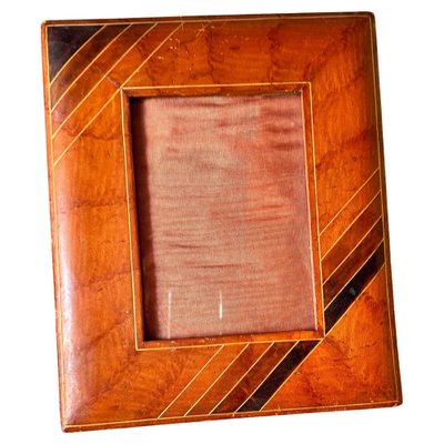 Picture Frame in Brown Leather in the style of Jacques Adnet, 1940-UR-1801514