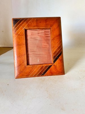 Picture Frame in Brown Leather in the style of Jacques Adnet, 1940-UR-1801514