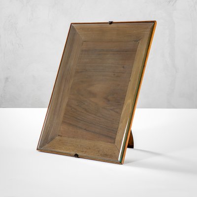 Picture Frame in Ground Glass & Wood by Pietro Chiesa for Fontana Arte, 1940s-FWM-1388547