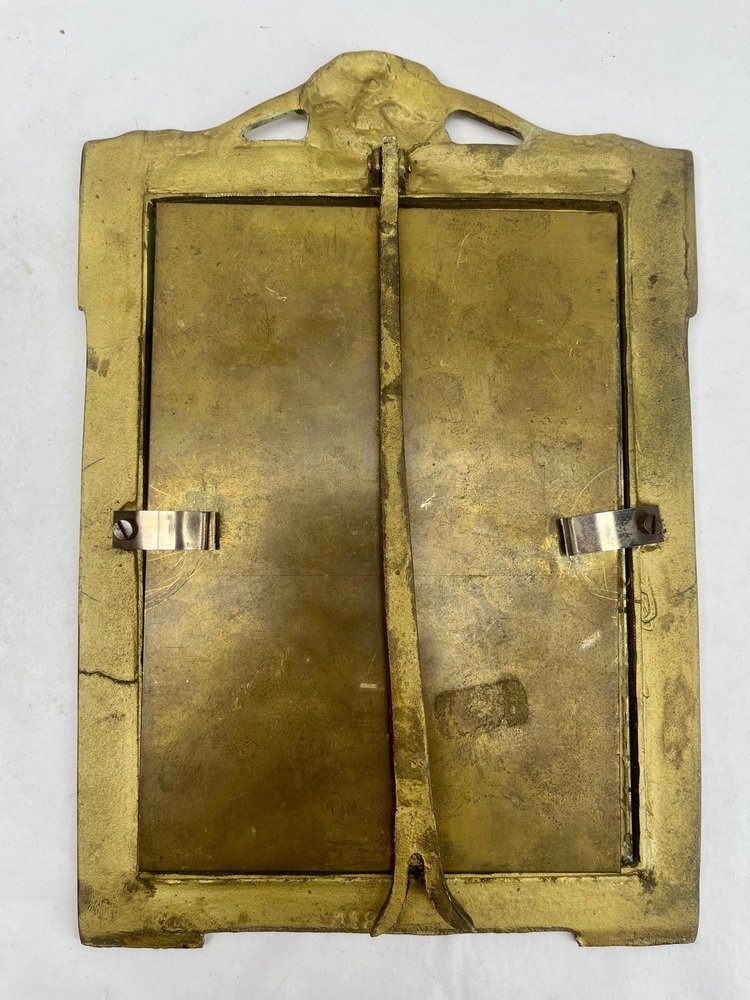 Picture Frame in Polished Brass, 1900s, Set of 2