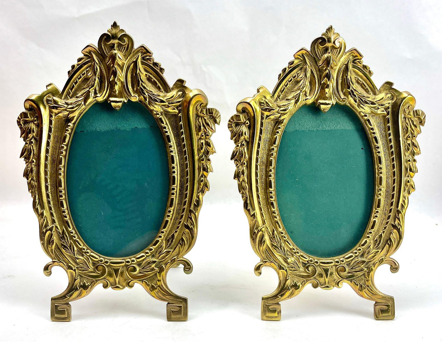 Picture Frames in Polished Brass, France, 1900s, Set of 2