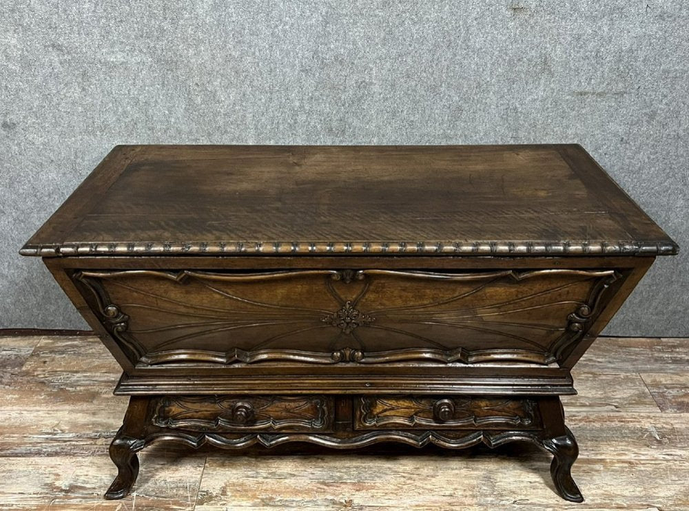 Piedmontese Louis XV Style Walnut Kneading Trough