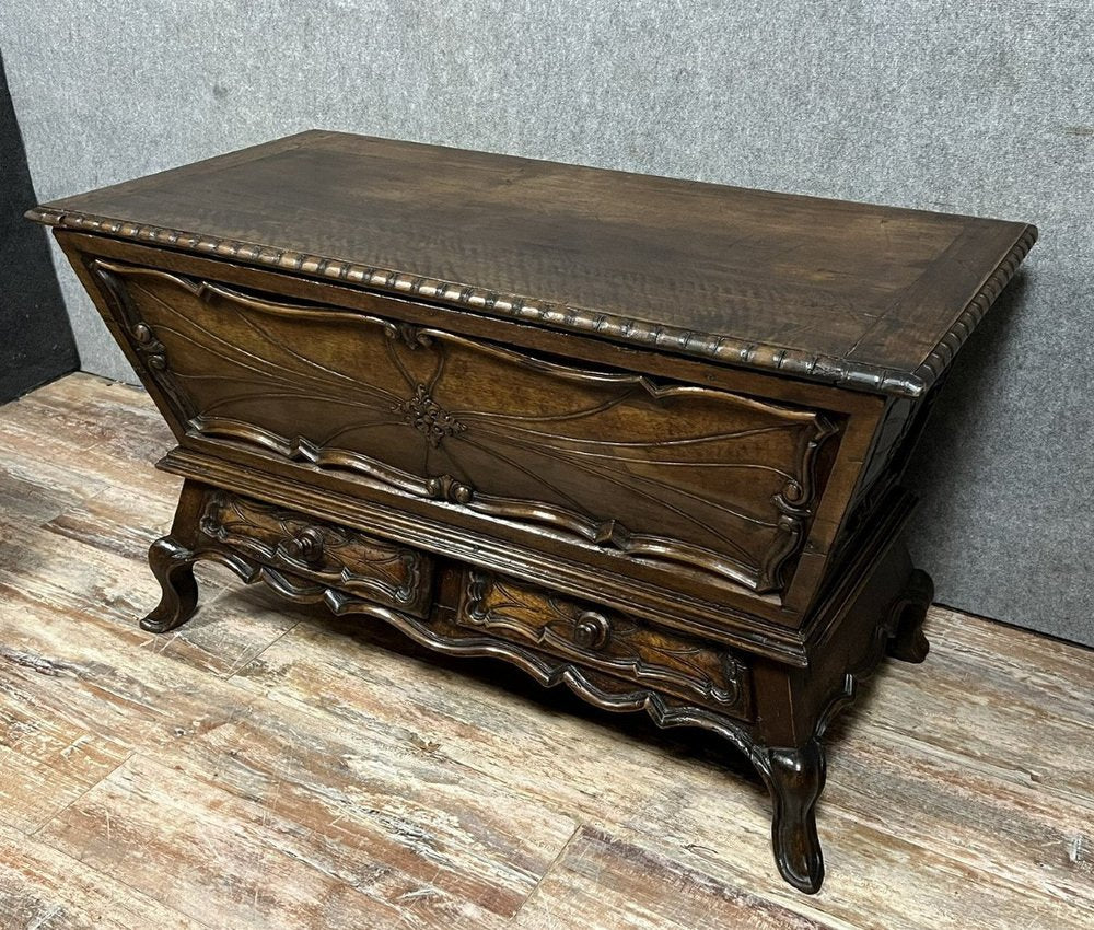 Piedmontese Louis XV Style Walnut Kneading Trough