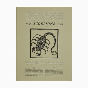 Piero C. Antinori, Scorpio, 1970s, Woodcut Print-ZCI-788948