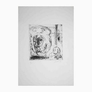 Piero Guccione, Composition, Original Etching and Drypoint, 1964-ZCI-1163381