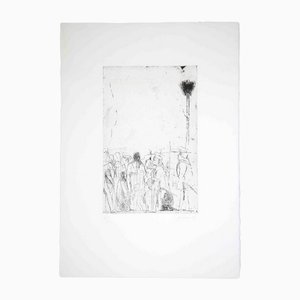 Piero Guccione, The Manifestation, Original Etching and Drypoint, 1964-ZCI-1163377