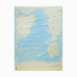 Piero Pizzi Cannella, Little World Map Rome Peking, Olympic Games Beijing, 2008, Lithograph-ZCI-1775771