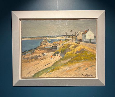 Pierre Alexis Lesage, Breton Landscape, 1920s, Oil on Canvas, Framed-QUE-1324430