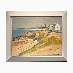 Pierre Alexis Lesage, Breton Landscape, 1920s, Oil on Canvas, Framed-QUE-1324430