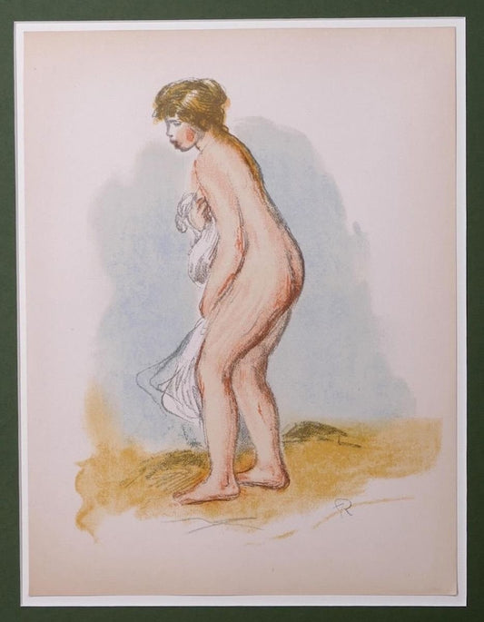 Pierre-Auguste Renoir, Bather Standing In Foot,Lithograph