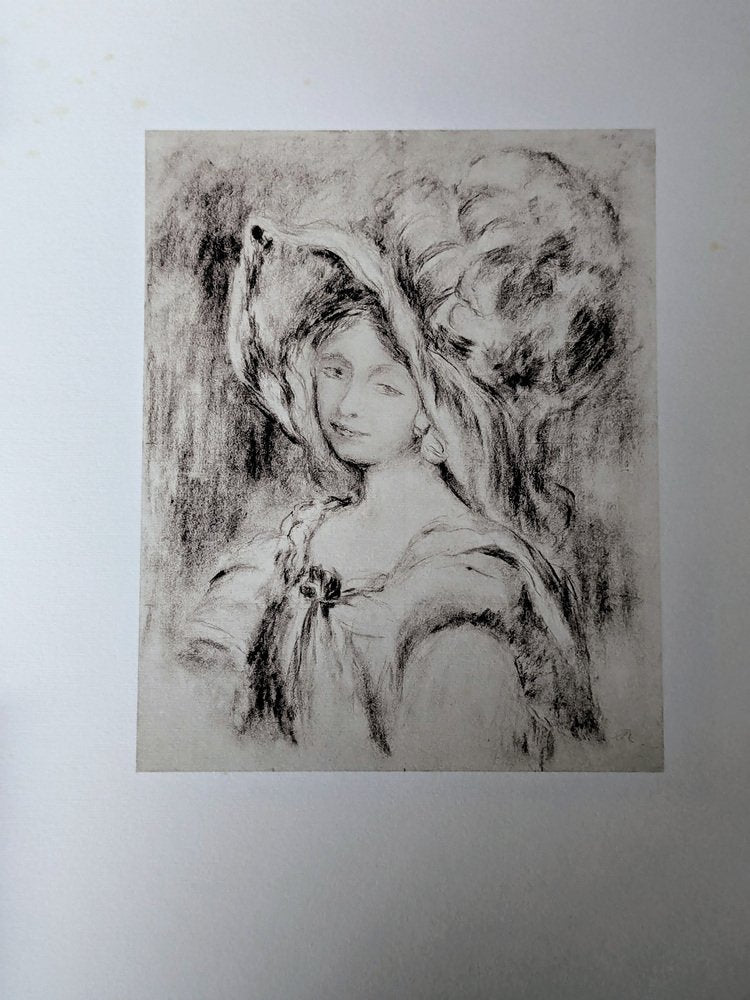 Pierre-Auguste Renoir, Young Girl with Hat, Lithograph