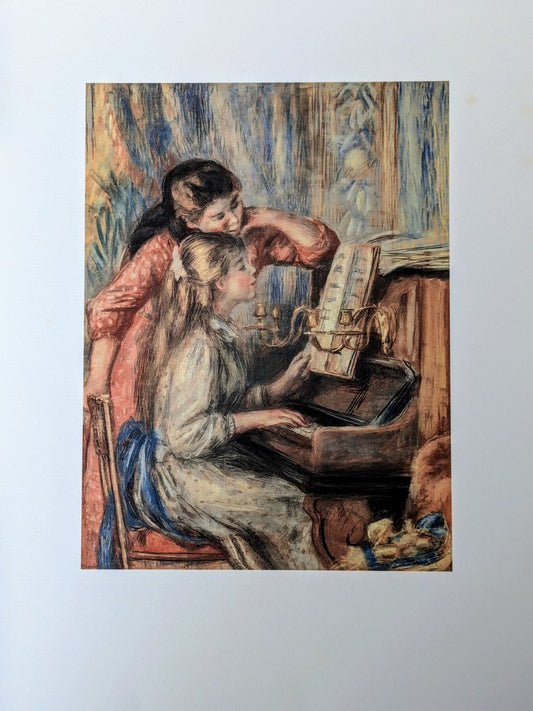 Pierre-Auguste Renoir, Young Girls at the Piano, Lithograph