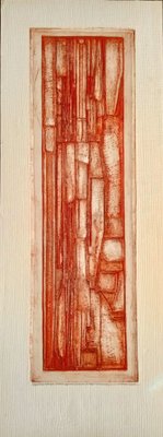 Pierre Courtin, Abstract Composition, 1950s, Relief Etching-NRC-1393186