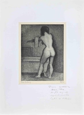 Pierre Dubreuil, Nude, Original Etching, Mid 20th-Century-ZCI-1260056