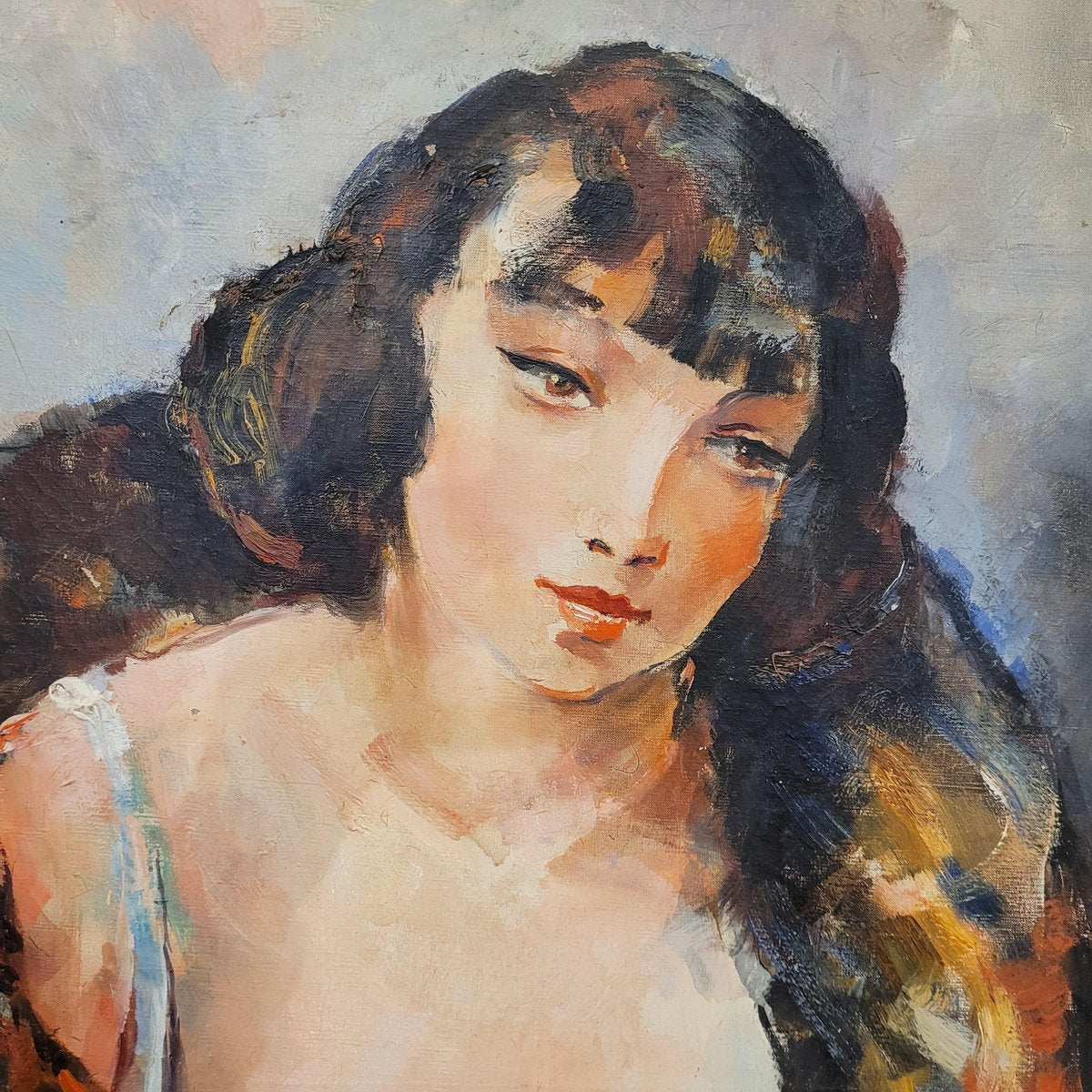 Pierre-Ernest Kohl, Portrait of Kiki de Montparnasse, 1931, Oil on Canvas, Framed