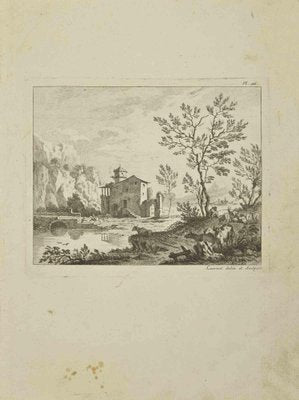 Pierre-François Laurent, Landscape, Etching, 1755-ZCI-2029386