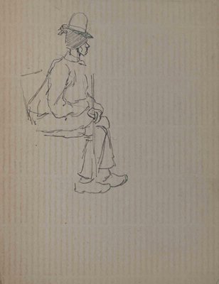 Pierre Georges Jeanniot, Figure, Original Drawing, Early 20th-Century-ZCI-1318054