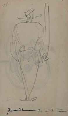 Pierre Georges Jeanniot, Figure, Original Drawing, Early 20th Century-ZCI-1318047