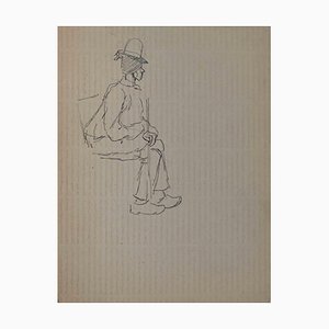 Pierre Georges Jeanniot, Figure, Original Drawing, Early 20th-Century-ZCI-1318054