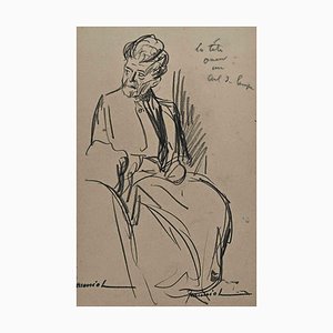 Pierre Georges Jeanniot, Figure, Original Drawing, Early 20th Century-ZCI-1318039