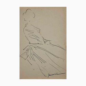 Pierre Georges Jeanniot, Figure, Original Drawing, Early 20th-Century-ZCI-1318149