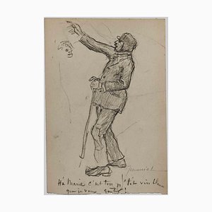 Pierre Georges Jeanniot, Figure, Original Drawing, Early 20th Century-ZCI-1318048