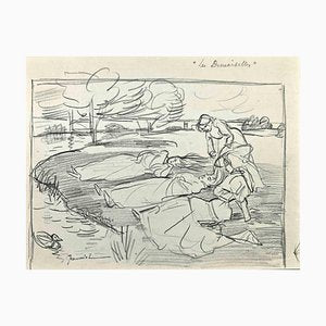 Pierre Georges Jeanniot, Les Demoiselles, Drawing, Late 19th Century-ZCI-2025355