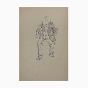 Pierre Georges Jeanniot, Man, Original Drawing, Early 20th Century-ZCI-1318053