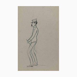 Pierre Georges Jeanniot, Man, Original Drawing, Early 20th-Century-ZCI-1326709