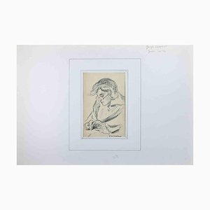 Pierre Georges Jeanniot, Portrait of Woman, Drawing, Early 20th-Century-ZCI-1209814