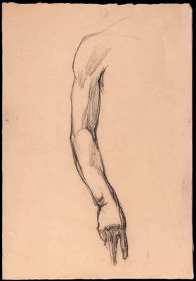 Pierre Georges Jeanniot, Study for an Arm, Original Drawing, Early 20th-Century-ZCI-1329489