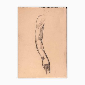 Pierre Georges Jeanniot, Study for an Arm, Original Drawing, Early 20th-Century-ZCI-1329489