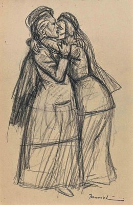 Pierre Georges Jeanniot, The Compassion, Original Drawing, 1890s-ZCI-1362747