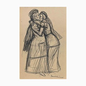 Pierre Georges Jeanniot, The Compassion, Original Drawing, 1890s-ZCI-1362747