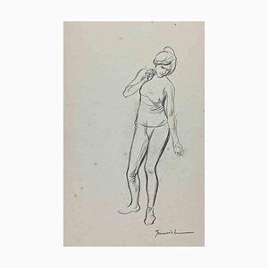 Pierre Georges Jeanniot, The Posing Woman, Drawing, Early 20th-Century-ZCI-1307010