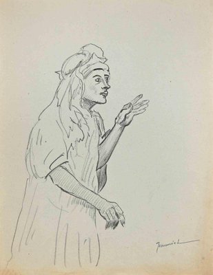 Pierre Georges Jeanniot, The Sorcerer, Original Drawing, 1890s-ZCI-1362563