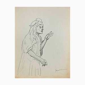 Pierre Georges Jeanniot, The Sorcerer, Original Drawing, 1890s-ZCI-1362563