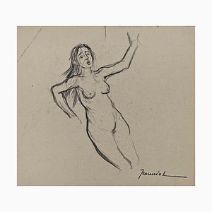 Pierre Georges Jeanniot, Woman, Charcoal Drawing, Early 20th-Century-ZCI-1316524