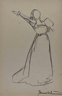 Pierre Georges Jeanniot, Woman, Original Drawing, Early 20th-Century-ZCI-1318057